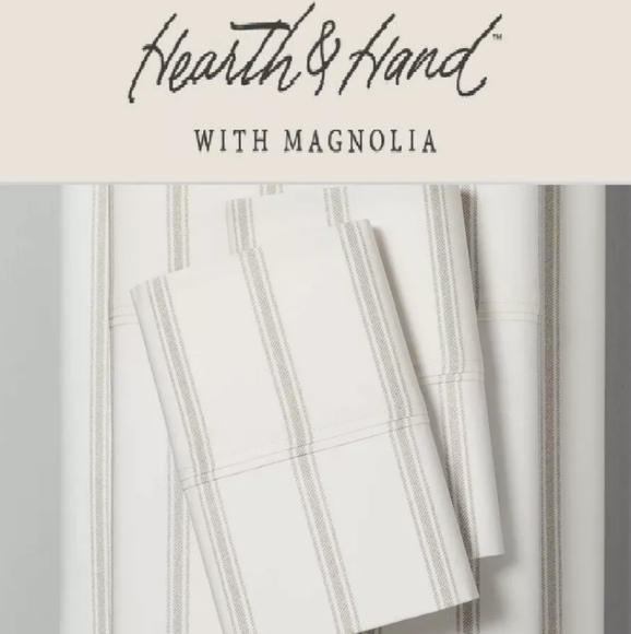 NEW Hearth & Hand with Magnolia Organic sheet set - Picture 1 of 8